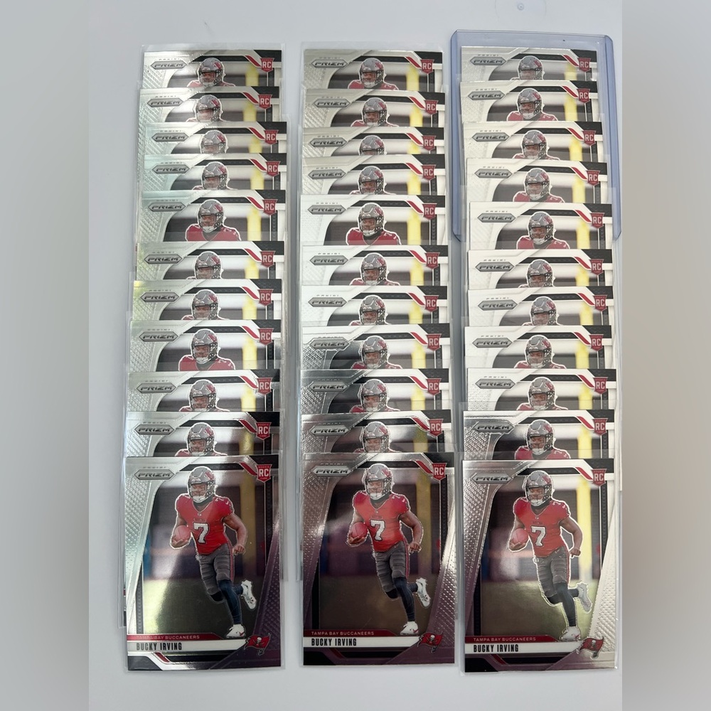 2024 Bucky Irving Panini Prizm Rookie Lot of 33 Cards